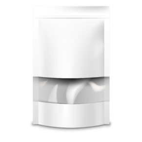 White Paper Brown Stand up Window Pouch